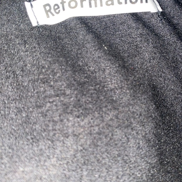 Reformation Sage Wrap Black Midi Coquette Office Siren Business Chic Dress Sz S - Picture 3 of 12